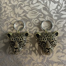 LEOPARD/CHEETAH KEYCHAIN Lot Of 2 Zoo Wild Accessories