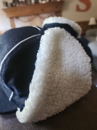 NEW KB Ethos New York Yankees HAT Wool Dog Ear Trapper Cap MLB L/XL Excellent - Picture 2 of 9