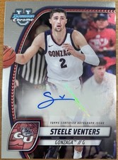 2024-25 Bowman U Chrome - Steele Venters #92 Chrome Prospect Autograph
