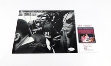 Bobby Baun Signed 8 x 10 B & W Photo Pose #1 Maple Leafs JSA Auto