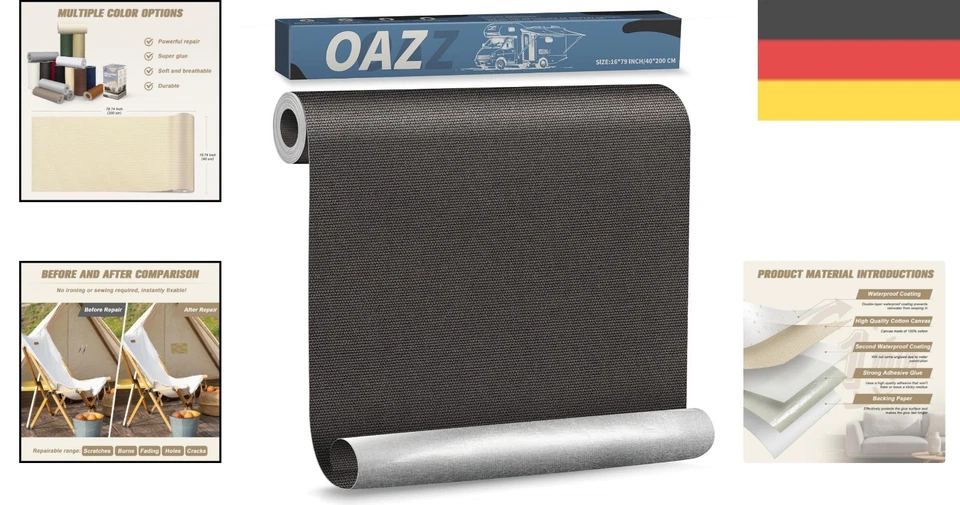 40x200 cm Selbstklebende Stoffflicken -  & Langlebig für Möbel - Bild 2 von 4