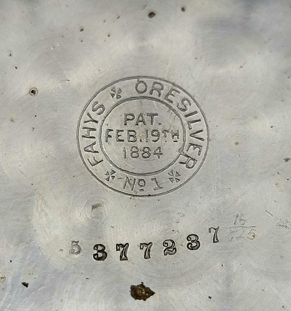SB1: Fahys Oresilver 18s Pocket Watch Case 56mm – Pat. 1884 – 45mm