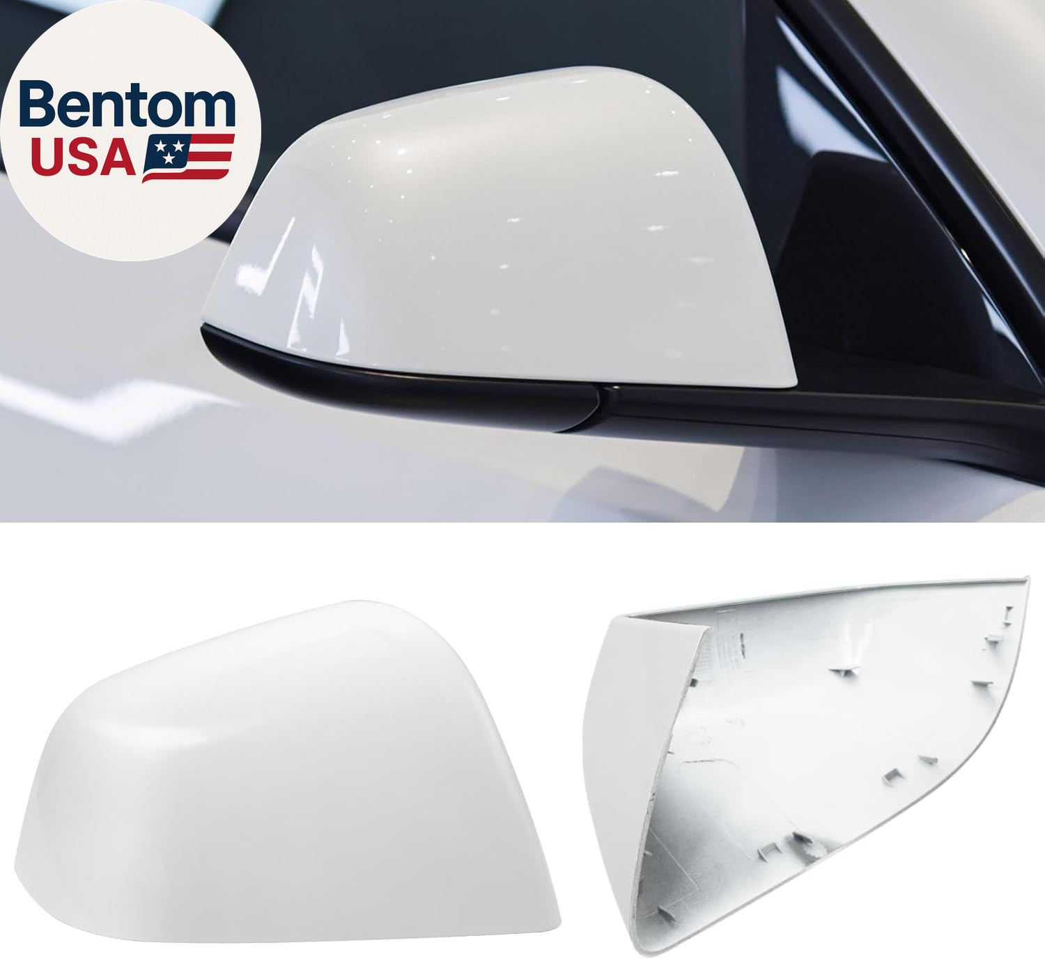Compatible with Tesla Model Y Side Mirror Cover Replacement 