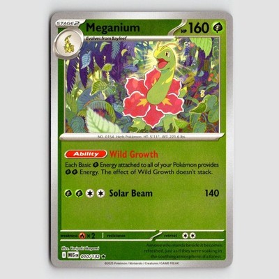 Meganium (Reverse) - MEG 010/132 - R NM / Mint ME01: Mega Evolution Single