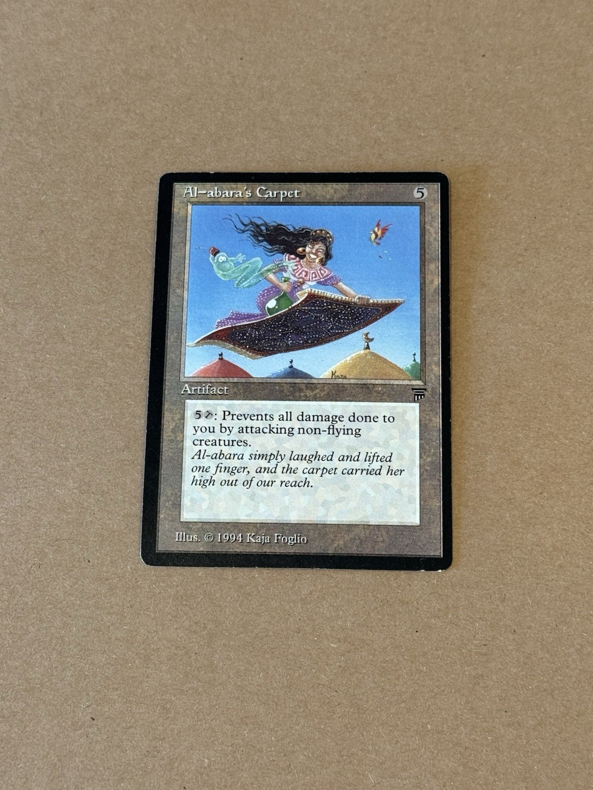 Vintage Al-abara's Carpet Magic The Gathering Trading Card MTG Legends English