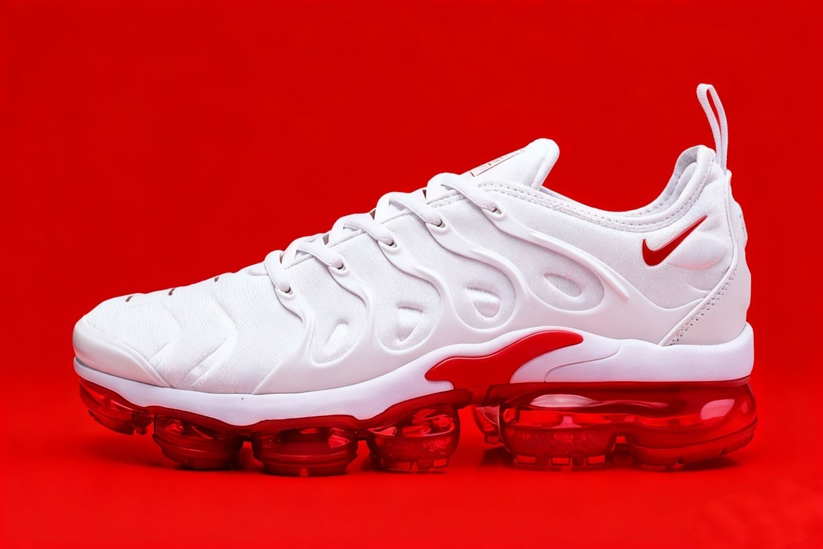 Nike Air Vapormax Plus TN White Red Men's Shoes | Sizes 7–12