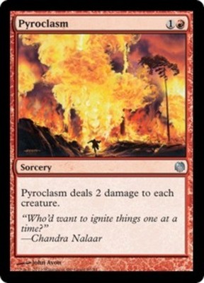 Pyroclasm Light Play, English Magic the Gathering MTG Duel Decks: Heroes vs Mons