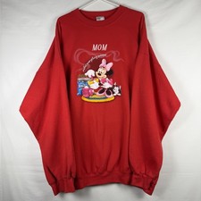 Vintage Disney Minnie Mouse Women s Red Sweatshirt 2XL 90s USA Pullover Cooking