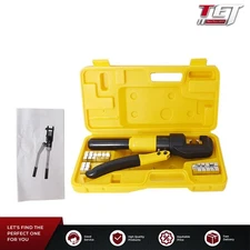 6 MT Hydraulic Wire Battery Cable Lug Terminal Crimper Crimping Tool w/ Case