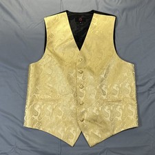 Męska mała żółta kamizelka na formalny lub studniówkę