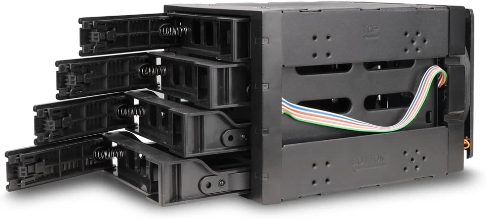 Rosewill Internal Hard Drive Enclosure - 3 x 5.25 to 4 x 3.5 Hot-Swap Black  - Image 4 of 4