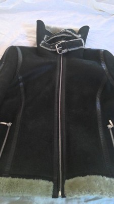 Escada Shearling Lambskin Fur Jacket Coat Italian Euro sz 34, US sz 6 or 8