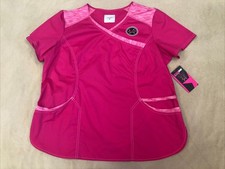 Scrubstar Scrub Top Xl Womens Pink Heather Active Stretch Nwt