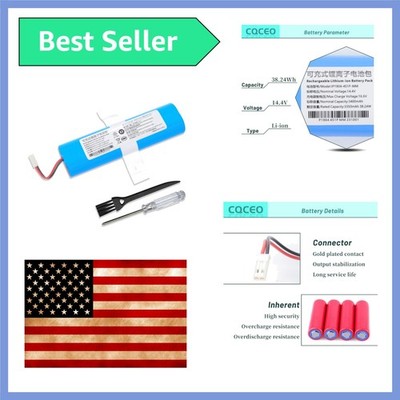 Replacement Battery for ILIFE V3s Pro V5s Pro V50 V8s X750 Vacuum Cleaner