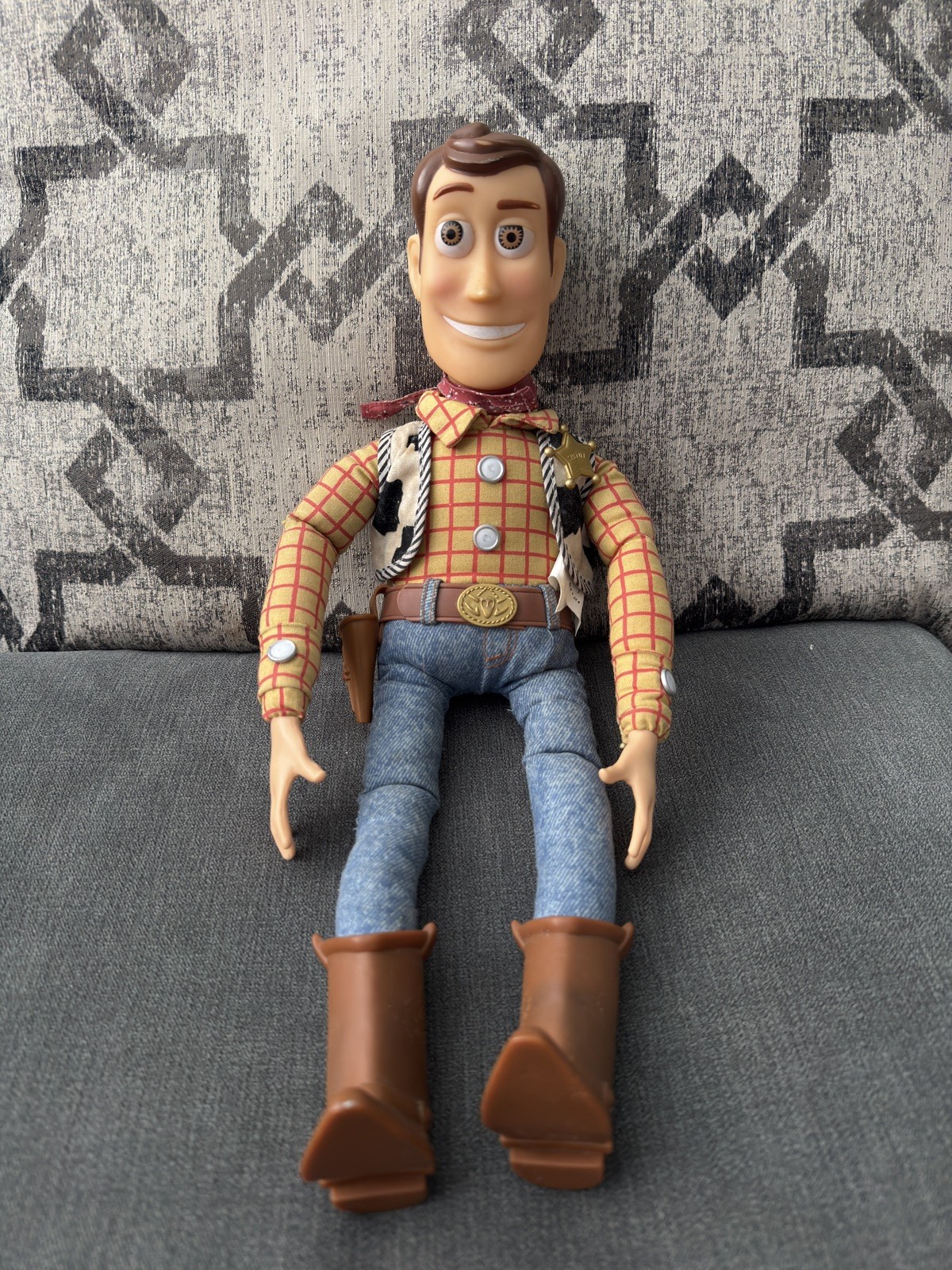 17" Woody Toy Story 1996 Disney Thinkway Toys, Working Original Pull String