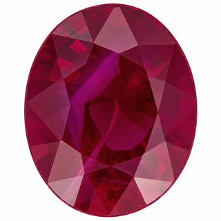 oval cut natural ruby 1.16ct natural loose gemstones