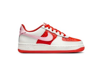Nike Air Force 1 Low Valentine's Day GS & Women's Red Sports Sneaker Brand New