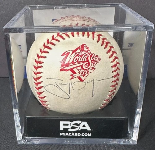 Tony Gwynn signed Official 1998 World Series Baseball - PSA COA; HOF