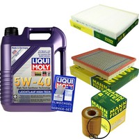 Mann Inspektionspaket 5L Liqui Moly 5W-40 FüR Opel Astra G Caravan 1.7 Cdti