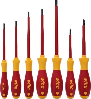 Wiha 32195 7 Piece Insulated Slimline Screwdriver Set