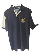 Vtg Tommy Hilfiger Polo Shirt Mens M Blue 90s Y2K Pique American Classics Logo M