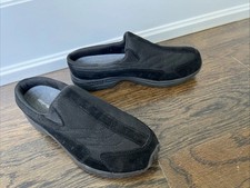Easy Spirit Travel Time Black Slip On Comfort Clogs Shoes Sneakers Sz 7