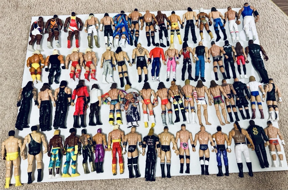 WWE Wrestlers Action Figure Lot of 63 - Image 4 of 4