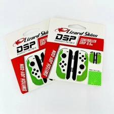 2 Pack Lizard Skins DSP Controller Grip 0.5mm Emerald Green for Switch Joy-Con