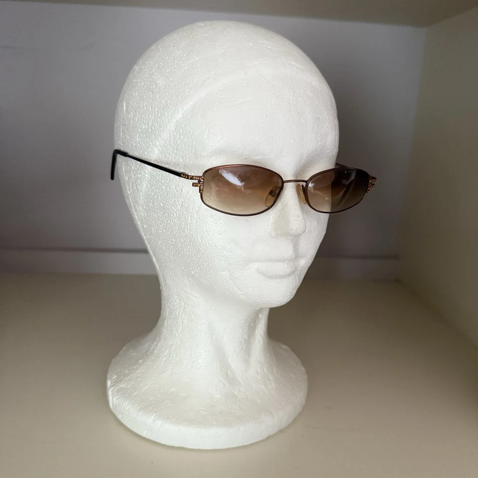 Fendi 太阳镜 FS555 FF 水晶装饰标志口音复古,青铜/金色 — 第 2/4 张图片