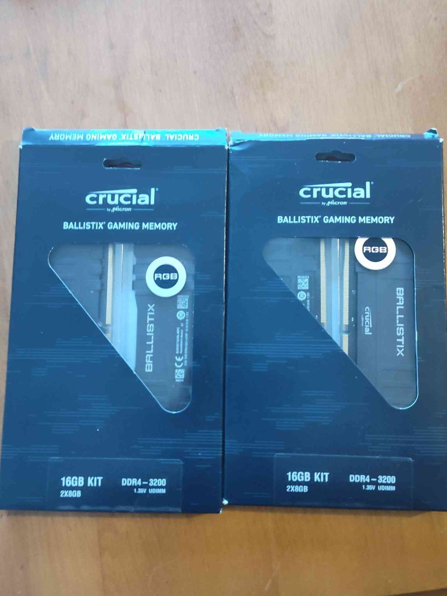 Crucial Ballistix 16GB (2 x 8GB) PC4-25600 (DDR4-3200) Memory