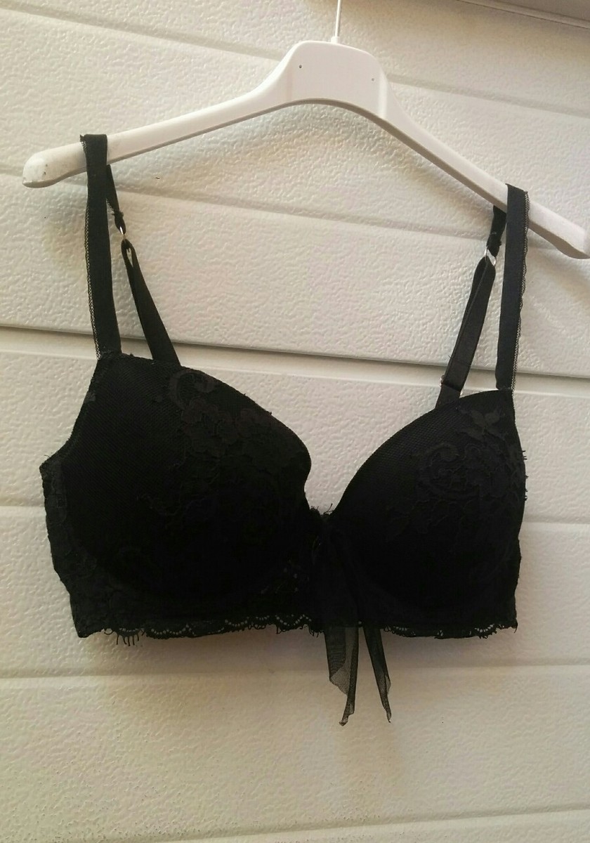 reggiseno balconette fiocco USATO Intimissimi pizzo nero taglia 4D modello  Sofia | eBay