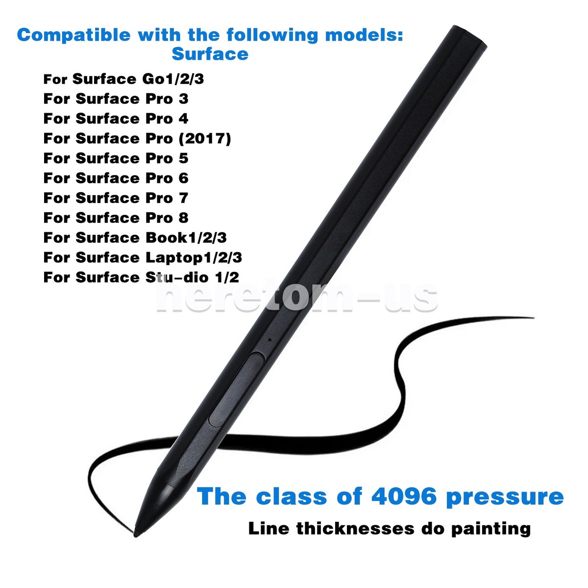 Surface Pro 4 純正ケーブル＋Touch Pen付き Stylus Pen For Microsoft Surface Pro 4/5/6/7/8/X Go 2/3 Book