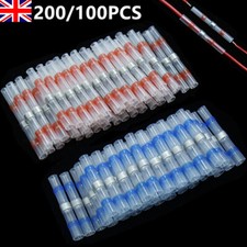  Solder Sleeve Heat Shrink Seal Electric Butt Wire Connectors Waterproof UK