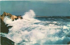 Greetings From Rock-Bound, Coast Of Maine, Swept By Wind And Surf Postcard