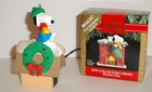 1991 & 1992 Hallmark - Peanuts Magic Ornaments - Snoopy & Woodstock #1 and #2