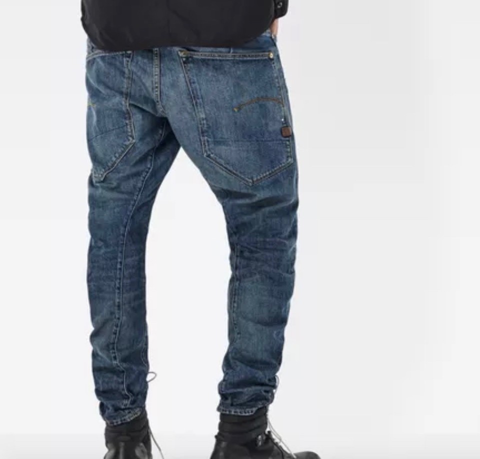 Jean 3/4 G-STAR RAW Type C - Coupe Droite - Coton - Couleur Délavé Clair