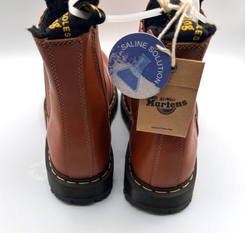 Dr. Martens Gr. 13 Kunstfell gefüttert Chelsea Style 2976 Stiefel braun Leder - Bild 5 von 9