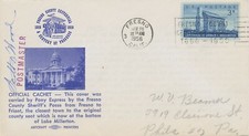 USA 1956 3 C 100.Geburtstag Booker T. Washington EF Pony Express FRESNO - FRIANT
