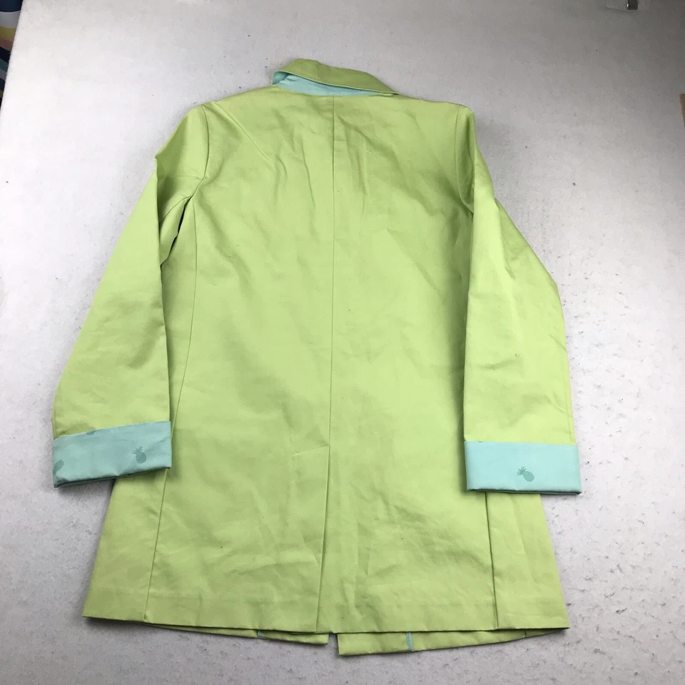 Jamaica Bay Jacket Womens Medium Green Cotton Breathable Vented Button Up * - Image 4 of 4