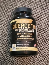 Quercetin 500mg with Vitamin C, Zinc, Bromelain, Stinging Nettle - 120 Caps
