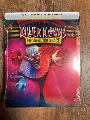 Killer Klowns from Outer Space w. Steelbook (4K UHD + Blu-ray, Region Free) NEW