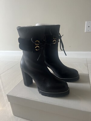 Stuart Weitzman black boots leather