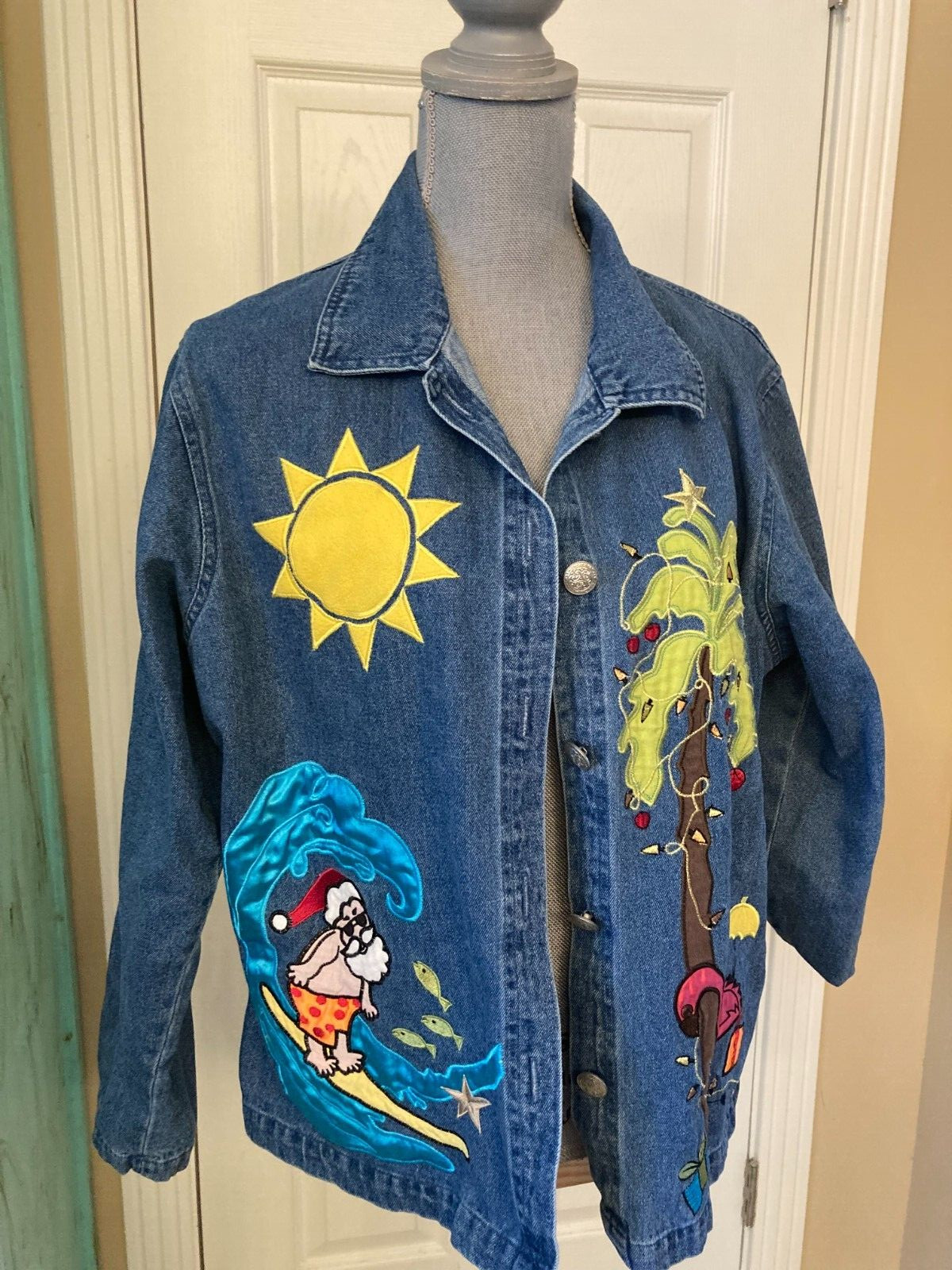 TANTRUMS, DENIM, COLLARED, BUTTON DOWN JACKET WIT… - image 2