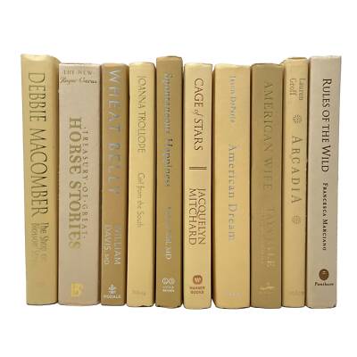 Modern Hardback Books in Cream | Decorative Books By Color | Gently Used Real