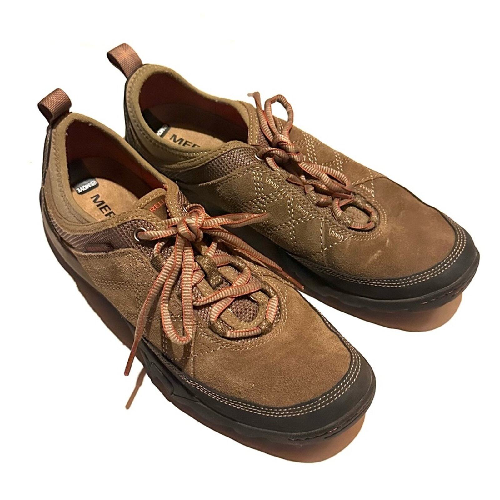 Merrell Kangaroo marrone pelle scamosciata cravatta scarpe da trekking sneaker donna 8