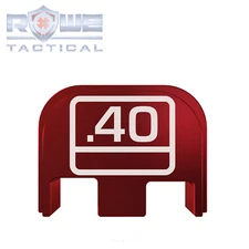 Rowe Tactical Rear Slide Cover Plate for Glock Gen 1-5 - Red - Glock .40