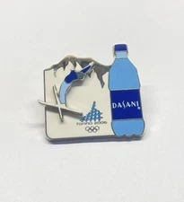 Torino 2006 Olympics Freestyle Ski Lapel Pin Enamelled Mountains Dasani Water