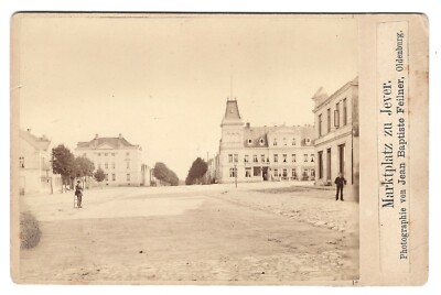 Jever Market, Oldenburg, Germany cabinet photo; Marktplatz zu Jever Jean Feilner