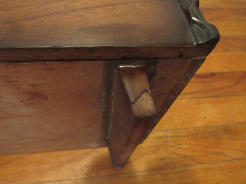 Vintage Mid Century Modern Walnut Shaving Dresser Mirror with 2 Drawers - Picture 15 of 18