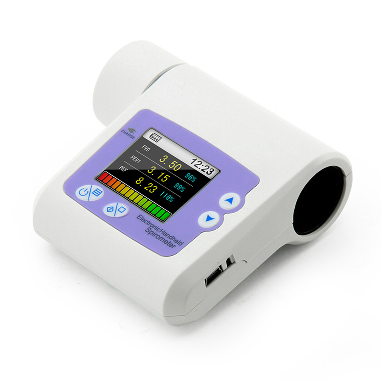 CONTEC Digitales Handspirometer Lungenfunktion Lungenvolumengerät Software SP10